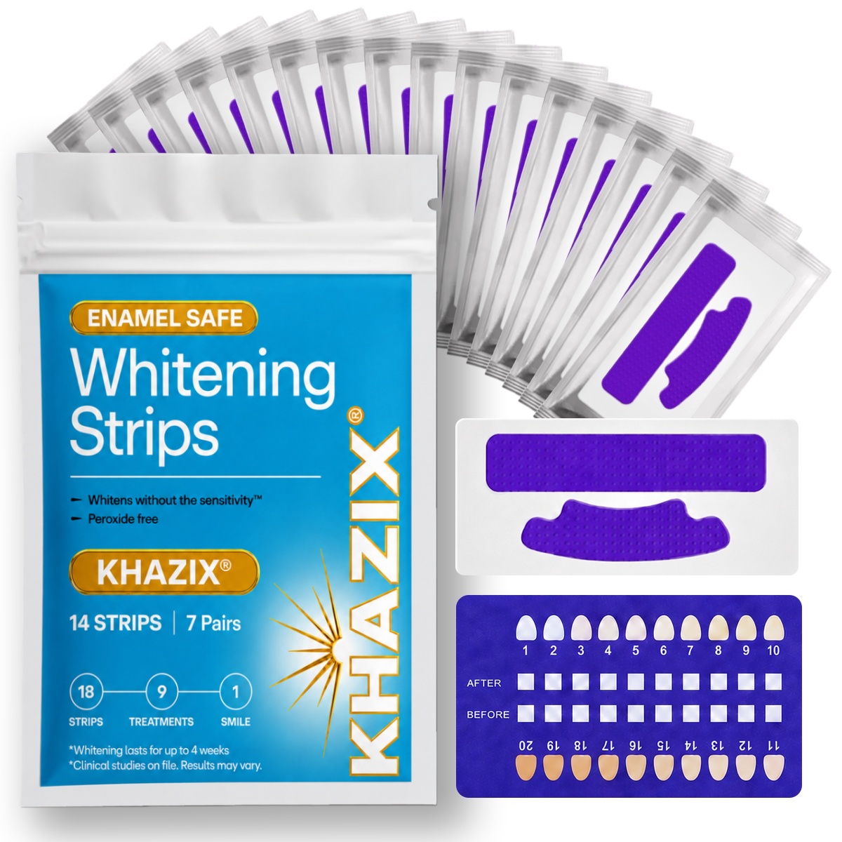 7 pairs Teeth Whitening Strips - огляд і ціна Teeth Whitening Strips Crest