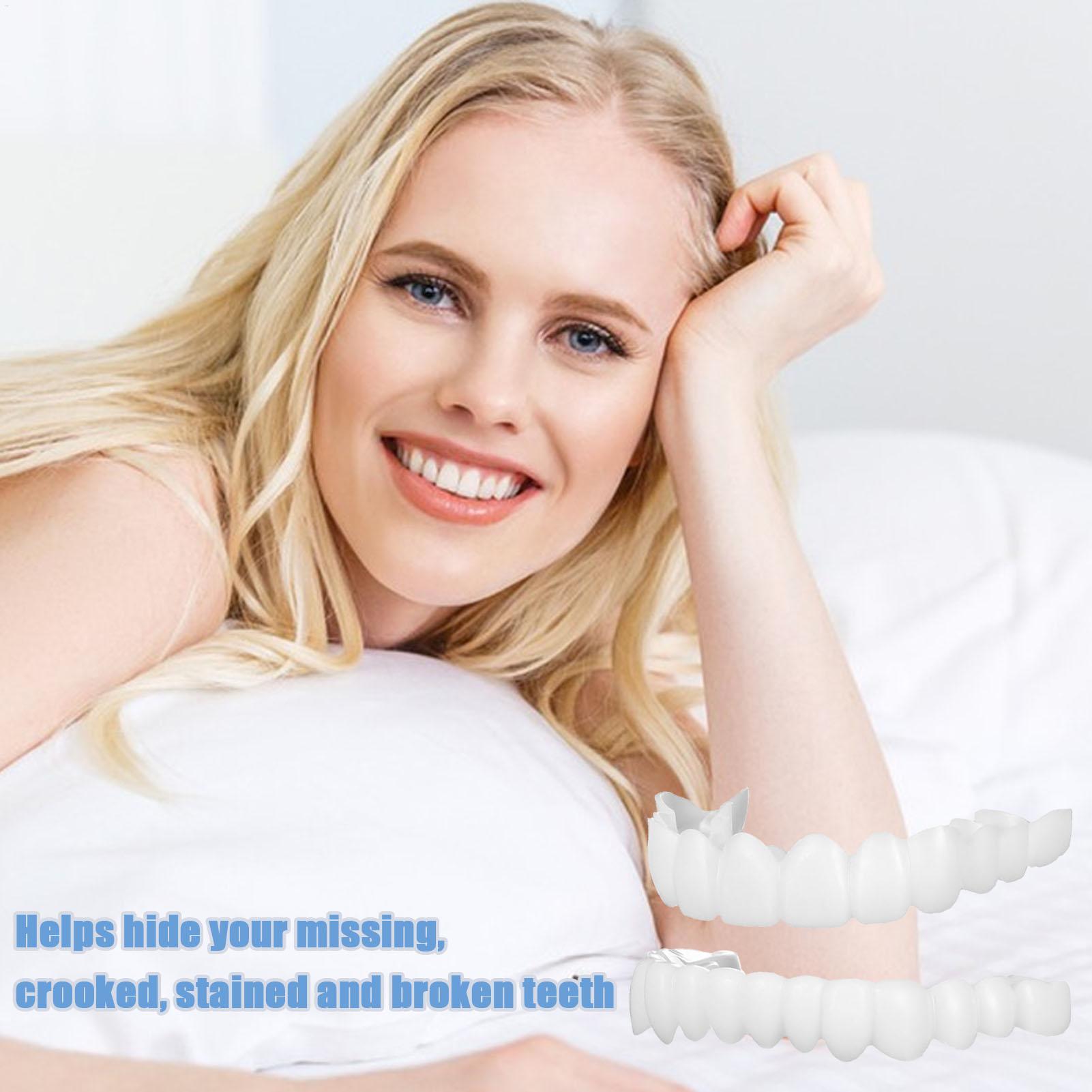 Dental Upper Lower Fake Teeth  - огляд і ціна Teeth Whitening With Braces