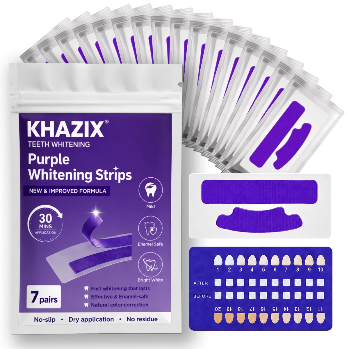7 pairs Teeth Whitening Strips - огляд і ціна Teeth Whitening Strips Crest