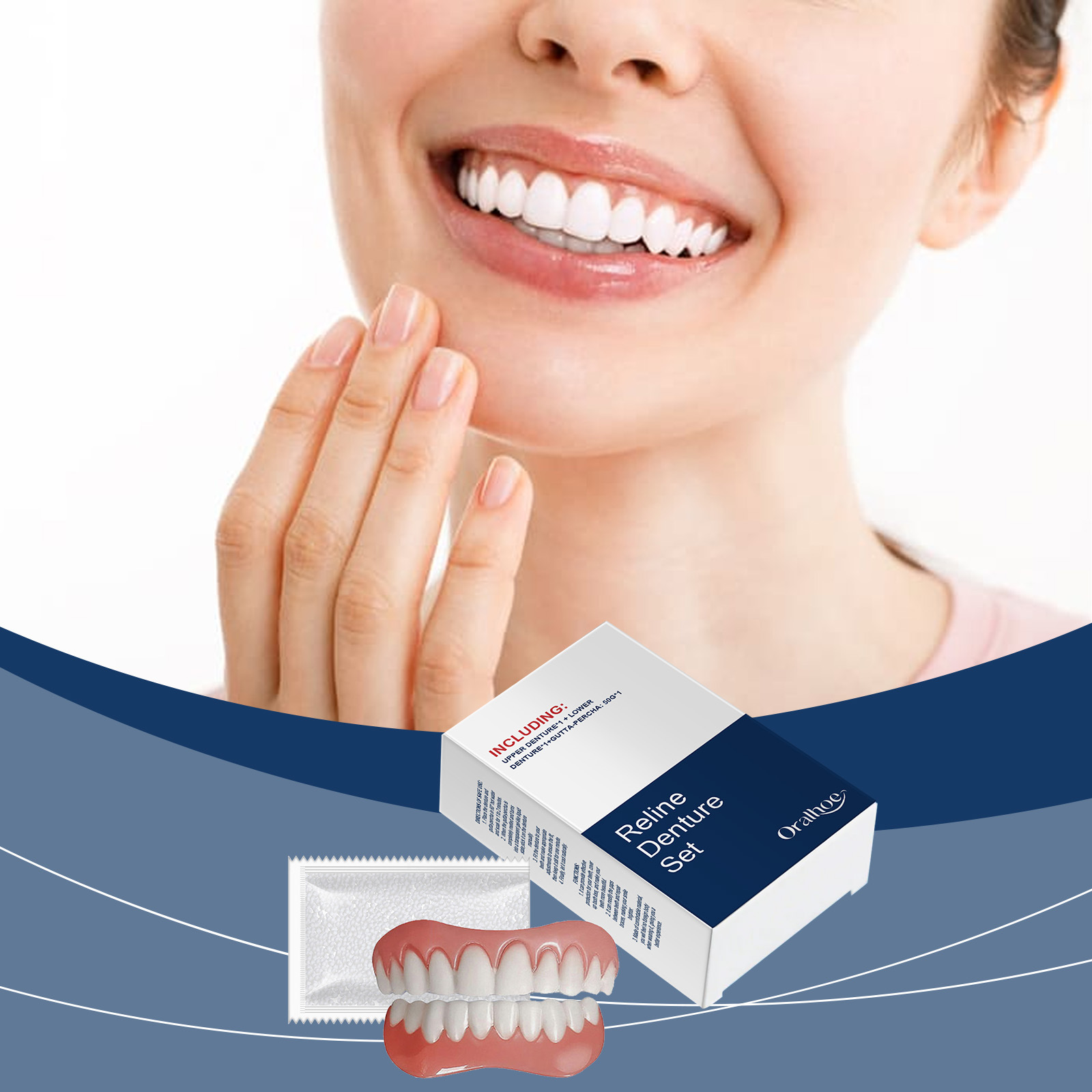 False Teeth Dentures Temporary - огляд і ціна Teeth Whitening With Braces