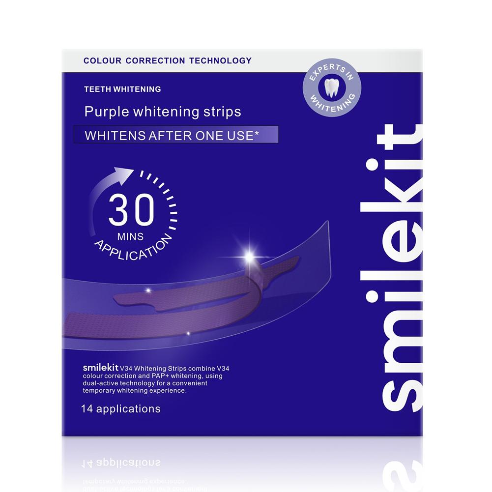 Smilekit Teeth Whitening Stri - огляд і ціна Teeth Whitening Strips Crest