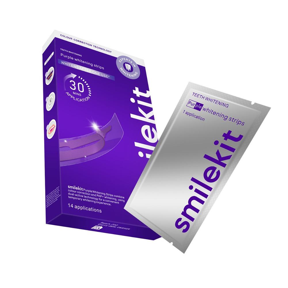 Smilekit Teeth Whitening Stri - огляд і ціна Teeth Whitening Strips Crest