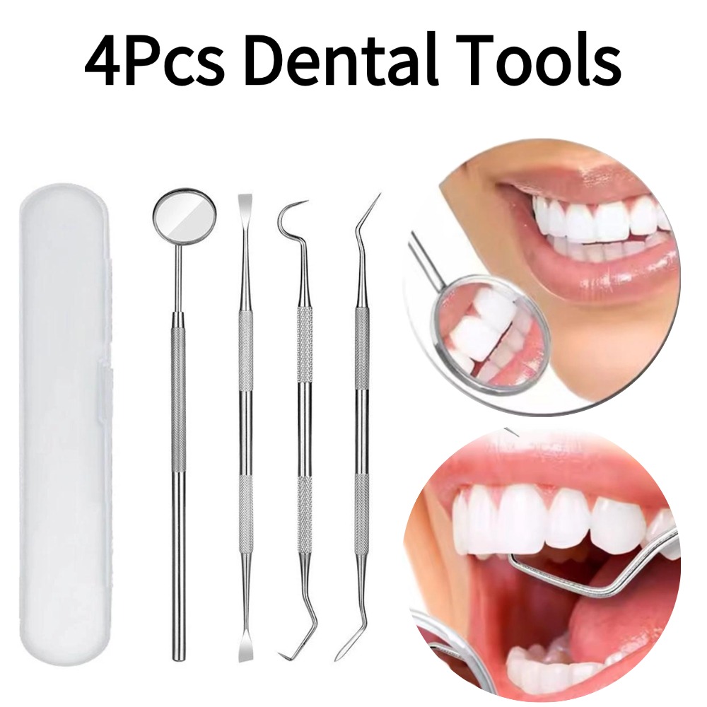 4PCS Oral Care Tool Kit Stainl - огляд і ціна Teeth Whitening Mouthwash