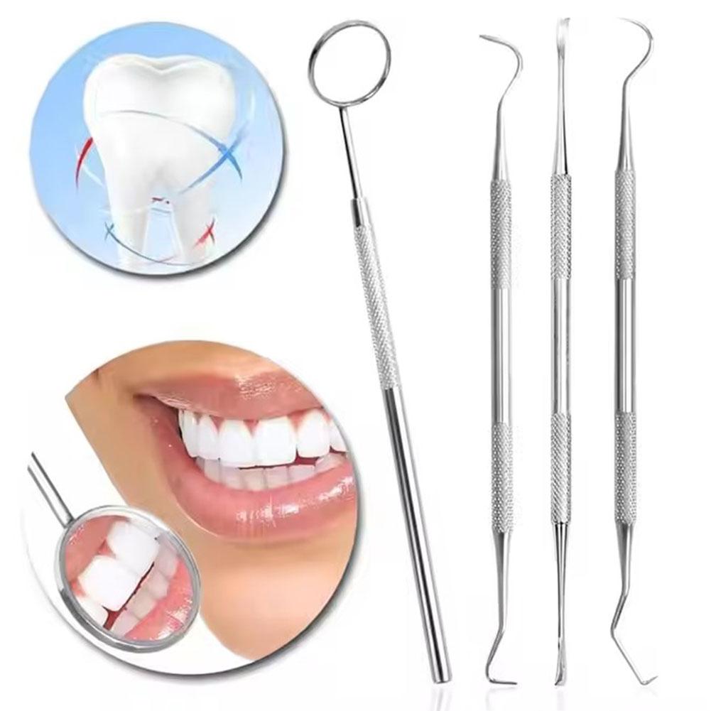 4PCS Oral Care Tool Kit Stainl - огляд і ціна Teeth Whitening Mouthwash