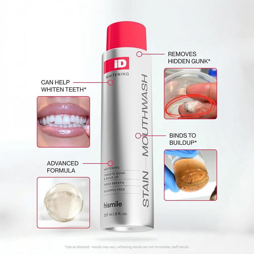 Hismile iD Alcohol Free Mouthw - огляд і ціна Teeth Whitening Mouthwash