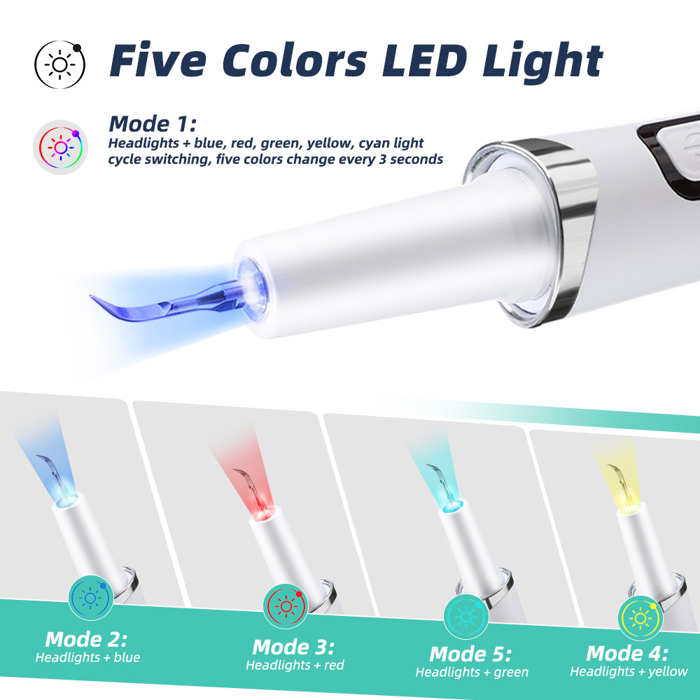 5 LED Light Ultrasonic Tooth C - огляд і ціна Teeth Whitening Mouthwash