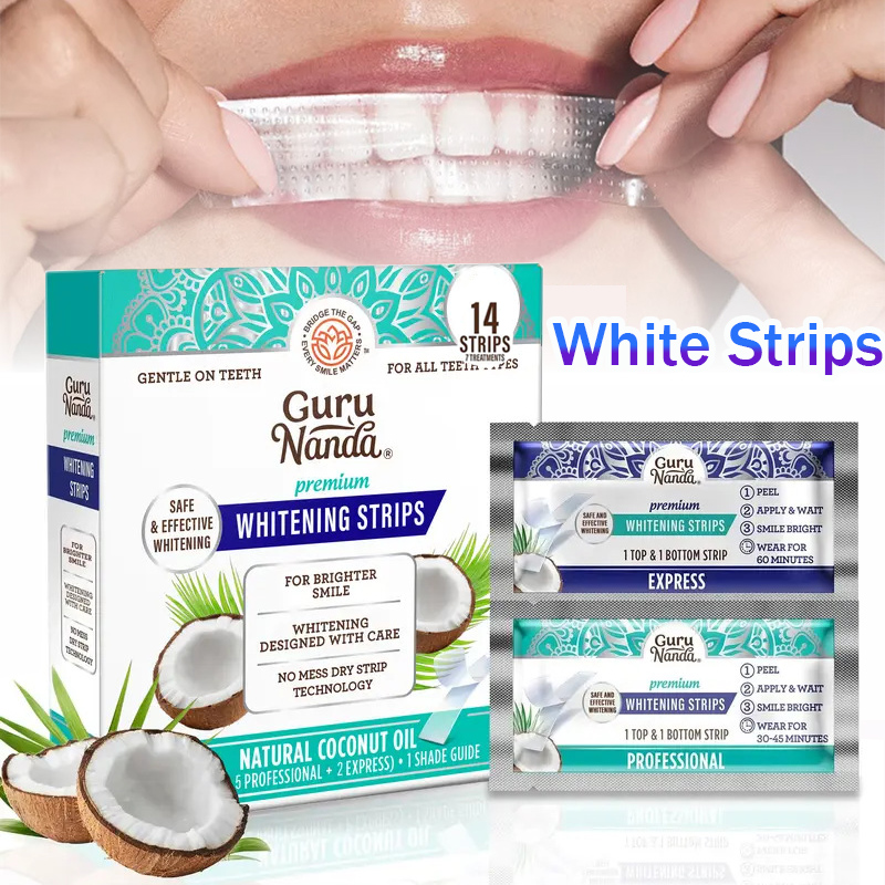 1/2/3 Boxes Coconut Oil White  - огляд і ціна Teeth Whitening Strips Crest