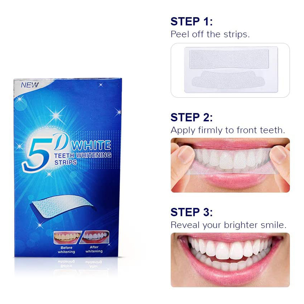 5D White Teeth Whitening Strip - огляд і ціна Teeth Whitening Foam