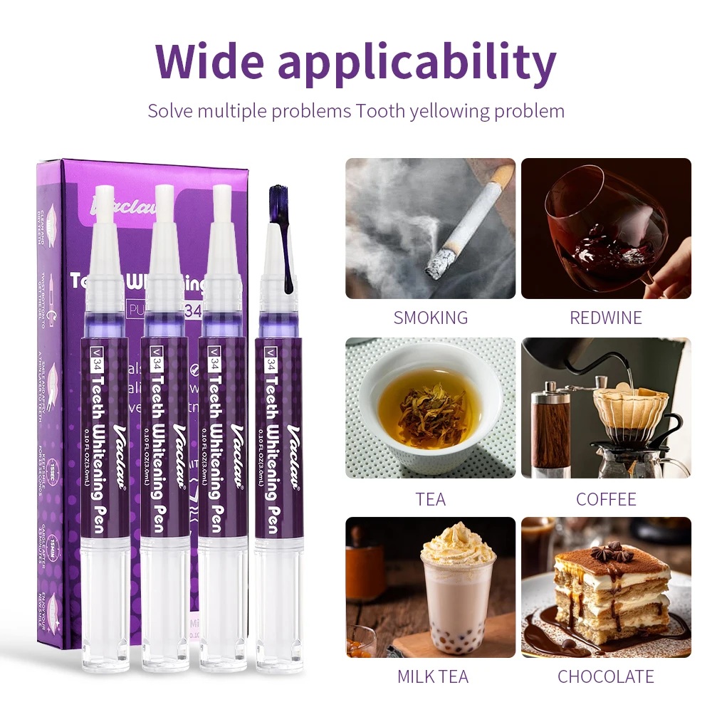 Vaclav V34 Purple teeth whiten - огляд і ціна Teeth Whitening Foam
